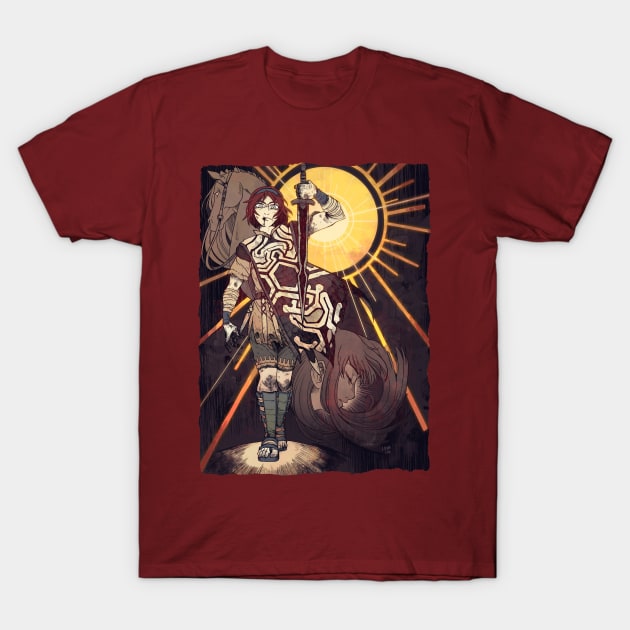 Five of Swords T-Shirt by Metagalactic